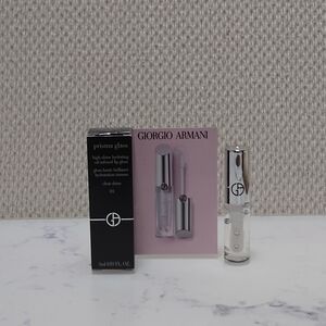 Giorgio Armani Prisma Glass High Shine Hydrating Oil Infused Lip Gloss 01 Mini